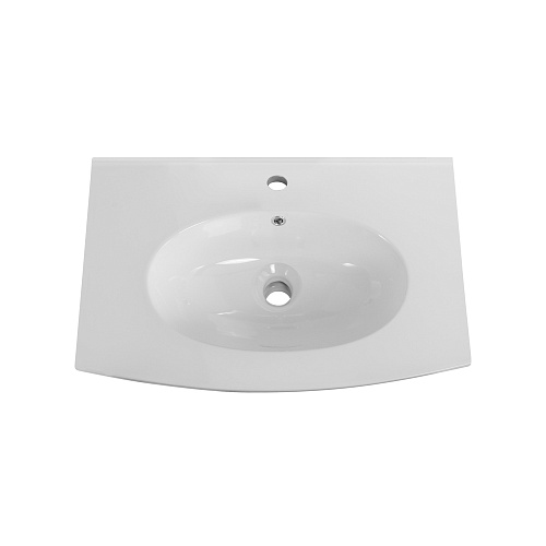 Раковина Cezares 50132 Comfort мебельная накладная, 75x55 см, белый