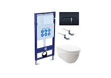Комплект: Унитаз, Инсталляция, Кнопка смыва Aquatek Поларис SET AQUATEK ПОЛАРИС-045 4в1