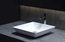 Раковина накладная Salini 1101108G Callista 04, 38х38 см, материал S-Sense - глянцевая