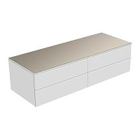 Тумба Keuco 31766740000 Edition 400 боковая 140х53.5 см, белый/стекло глянцевое кашемир