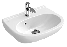 Раковина Villeroy & Boch 536051R1 O.Novo подвесная 50х40 см, альпийский белый CeramicPlus Раковина Villeroy & Boch 536051R1 O.Novo подвесная 50х40 см, альпийский белый CeramicPlus