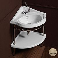 Simas 1011br Arcade Угловая структура для раковины AR884 и полки AR894, цвет бронза