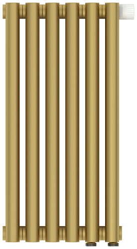 Радиатор Сунержа 032-0322-5006 Эстет-00 отопительный н/ж EU50 500х270 мм/ 6 секций, матовое золото