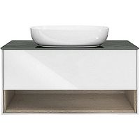 Тумба Kerama Marazzi PLB.M.100.1\WHT Plaza Modern под раковину подвесная 100х47 см, белая глянец