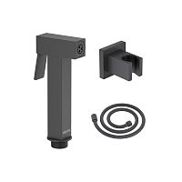 Ручной душ Aquatek AQ2053MB гигиенический со шлангом 120 см и держателем, черный матовый