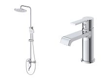 Комплект смесителей BelBagno Aurora AURORA-VSCM/LVM-CRM