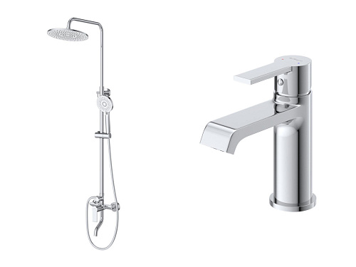 Комплект смесителей BelBagno Aurora AURORA-VSCM/LVM-CRM