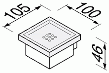 Мыльница настенная Geesa MODERN ART 913503-02 (exp)