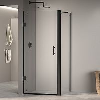 Душевой уголок RGW 41083681-014 Passage PA-36B (PA-06B + Z-050-2B + держатель O-204B), 195 см, профиль черный