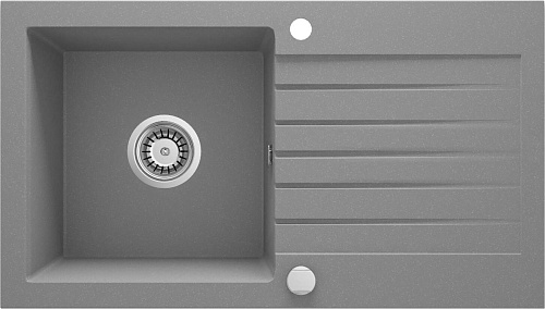 Мойка Deante ZQZ_S113 Zorba кухонная гранитная 76х44 см, серый металлик