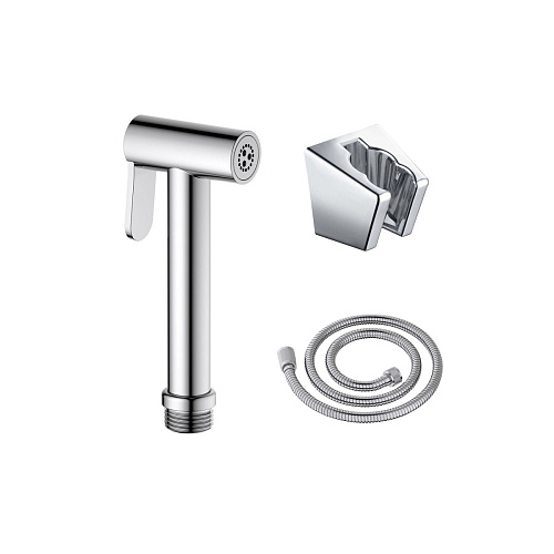 Ручной душ Aquatek AQ2054CR гигиенический со шлангом 120 см и держателем, хром