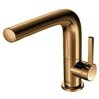Смеситель Keuco 51505030100 Edition 400 для умывальника однорычажный, излив 15 см, бронза шлифованная