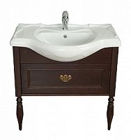 Тумба под раковину Roca ZRU9302959 AMERICA 85 (дуб тёмный шоколад)