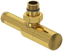 Вентиль Сунержа 03-1400-1212 угловой, (цилиндр) G 1/2" НР х G 1/2" НР, золото