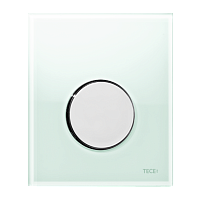 TECE 9242653 TECEloop Urinal,  стекло зеленое, клав. хром глян.