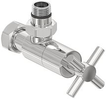 Вентиль Сунержа 00-1408-1234 угловой, (крест) G 1/2" НР х G 3/4" НГ, без покрытия