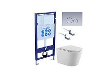 Инсталляция с подвесным унитазом Aquatek Вега SET AQUATEK ВЕГА-1905-036