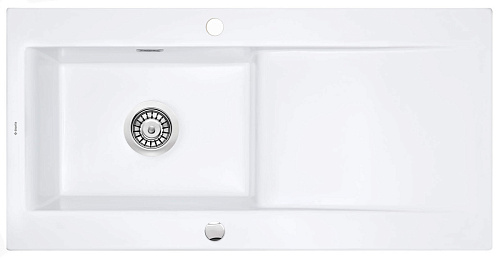 Мойка Deante ZCB_6113 Sabor кухонная керамическая 100х51 см, белый