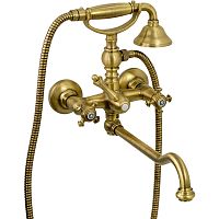 Смеситель Migliore 26898 Prestige для ванны внешний, c поворотным изливом, бронза