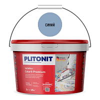 Цементная затирка Plitonit COLORIT Premium синяя, 2 кг