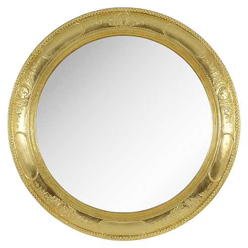 Зеркало Migliore 26356 круглое D87х4 см, золото сусальное купить недорого в интернет-магазине Керамос
