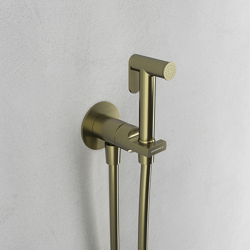 Смеситель с гигиеническим душем ABELSBERG Object OBF75102BG Смеситель с гигиеническим душем ABELSBERG Object OBF75102BG