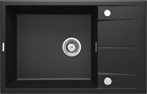 Мойка Deante ZQE_G11B Eridan кухонная гранитная 78x50 см, графит металлик Мойка Deante ZQE_G11B Eridan кухонная гранитная 78x50 см, графит металлик