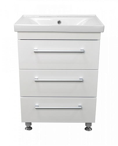 Тумба Loranto CS00071772 Модерн с раковиной, напольная, 60х46 см, белая Тумба Loranto CS00071772 Модерн с раковиной, напольная, 60х46 см, белая снят с производства