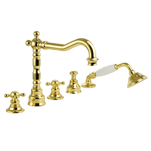 Смеситель Migliore 18395 Arcadia на борт ванны, золото Смеситель Migliore 18395 Arcadia на борт ванны, золото