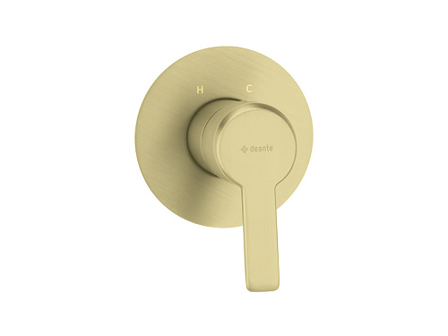 Смеситель Deante BQA_R44L Arnika для душа встраиваемый, с внутренней частью, брашированное золото Смеситель Deante BQA_R44L Arnika для душа встраиваемый, с внутренней частью, брашированное золото