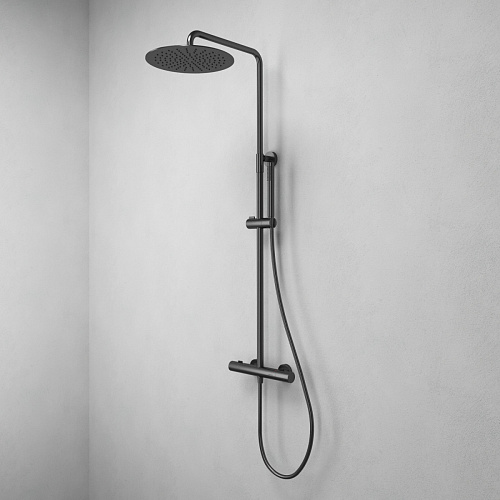 Душевая система с термостатом ABELSBERG Fluida SNS75103GM Душевая система с термостатом ABELSBERG Fluida SNS75103GM
