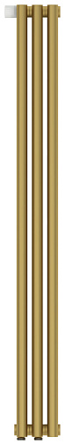 Радиатор Сунержа 032-0320-1203 Эстет-0 отопительный н/ж EU50 левый 1200х135 мм/ 3 секции, матовое золото