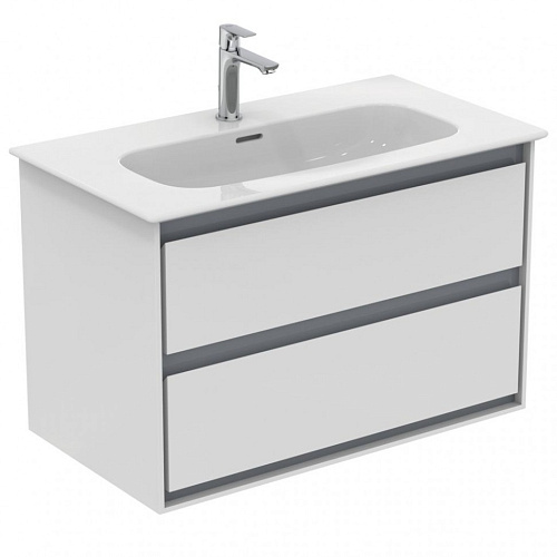 Тумба Ideal Standard E0819KN Connect Air для раковины 80х44 см, подвесная, Glossy White + Matt Light Grey (белый глянцевый + светло-серый матовый) Тумба Ideal Standard E0819KN Connect Air для раковины 80х44 см, подвесная, Glossy White + Matt Light Grey (белый глянцевый + светло-серый матовый)