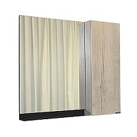 Зеркальный шкаф Comforty 00-00012610 Бонн 90х80 см, дуб дымчатый/графит