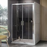 Душевая дверь Ravak 0ZKM0U00Z1 10DP4-140 раздвижная 10°, сатин + транспарент