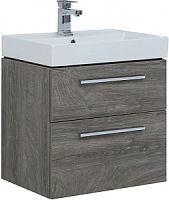 Тумба с раковиной Aquanet 00242278 + 00242905 Nova, 61х46 см, темное дерево