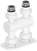 Модуль Сунержа 12-1537-1234, 2х1/2" прямой EU50, белый (RAL-9003)