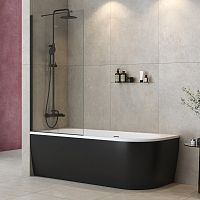 Шторка на ванну Cezares LIBERTA LIBERTA-V-1-TB-80/155-C-NERO Шторка на ванну Cezares LIBERTA LIBERTA-V-1-TB-80/155-C-NERO