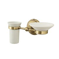 Держатель Caprigo 7012A-vot ROMANO с мыльницей и стаканом, бронза