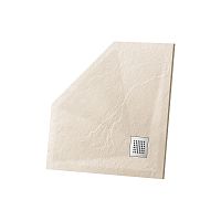 Душевой поддон Vincea VST-4SP9090C из искусственного камня, 90х90 см, бежевый