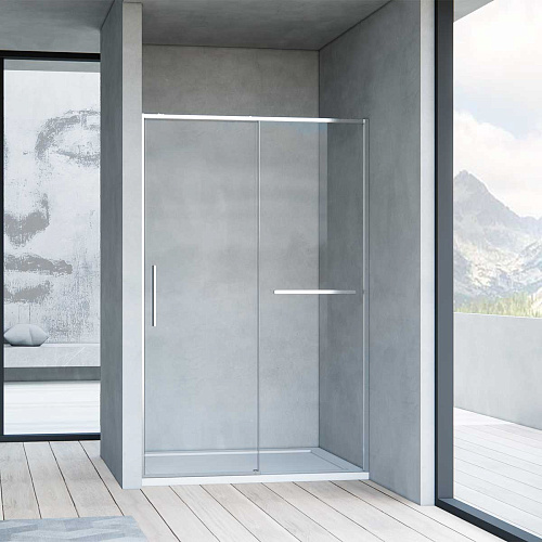 Душевая дверь Vincea VDS-1SS150CL Slim Soft, 150х200 см, профиль хром/стекло прозрачное