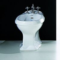 Simas AR833bi*3  Arcade Биде без ободка с 3 отв. под смеситель 36х57 , (2отв. выбитых вручную), цвет белый