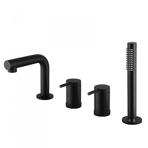 Смеситель ABBER AF8813B Emotion на борт ванны, черный матовый Смеситель ABBER AF8813B Emotion на борт ванны, черный матовый