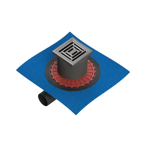 Душевой трап Vitra 59980106000 Square, 15x15 см, горизонтальный, матовый хром Душевой трап Vitra 59980106000 Square, 15x15 см, горизонтальный, матовый хром