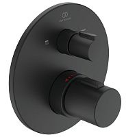 Смеситель Ideal Standard A5814XG Ceratherm T100 для ванны/душа термостатический, индивидуальный, Silk Black (черный шелк) Смеситель Ideal Standard A5814XG Ceratherm T100 для ванны/душа термостатический, индивидуальный, Silk Black (черный шелк)