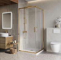 Душевой уголок BelBagno LUCE LUCE-A-2-80-C-ORO