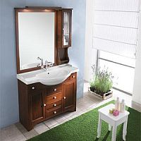 База под раковину 99.5х80х33 см Eban FBSEL105-N new*8 разнотон Eleonora NEW без ручек, цвет noce (с уценкой) %%