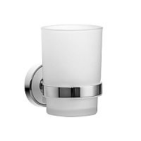 Подстаканник одинарный, матовое стекло, латунь, Calipso, IDDIS, CALMBG1i45