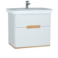 Тумба Vitra 60824 Sento с раковиной 78х49 см, подвесная, с LED подсветкой и датчиком движения, белая Тумба Vitra 60824 Sento с раковиной 78х49 см, подвесная, с LED подсветкой и датчиком движения, белая