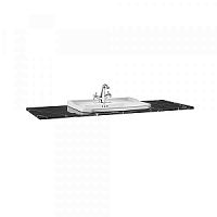 Столешница мраморная Roca 857142421 Carmen под раковину, черная